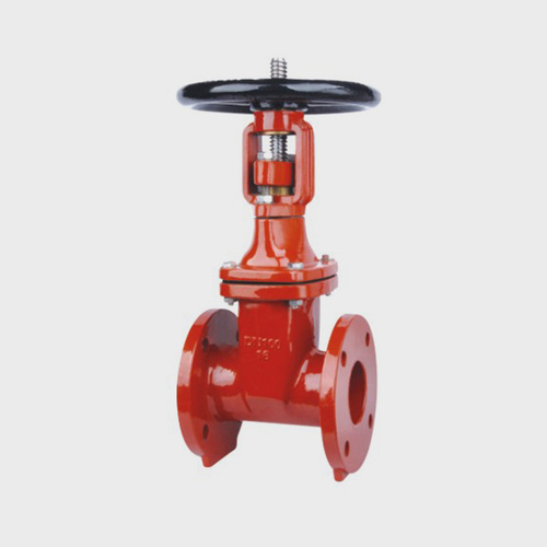 Special elastic seated gate valve for fire protection