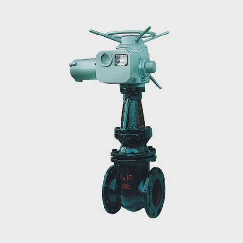 Electric and bevel gear driven iron rising stem gate valve