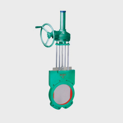 Bevel gear knife gate valve